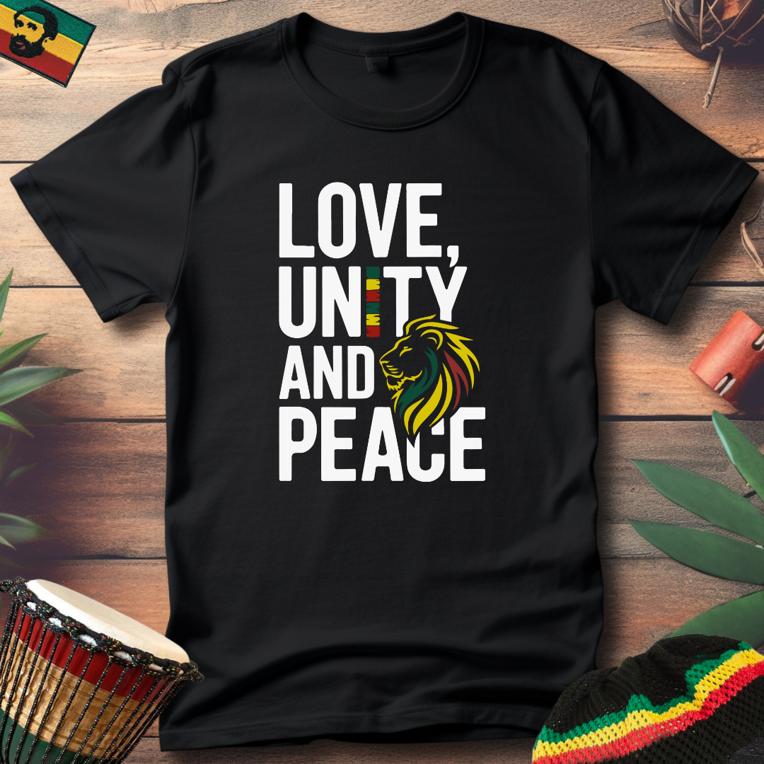 Lion Love, Unity & Peace T-Shirt