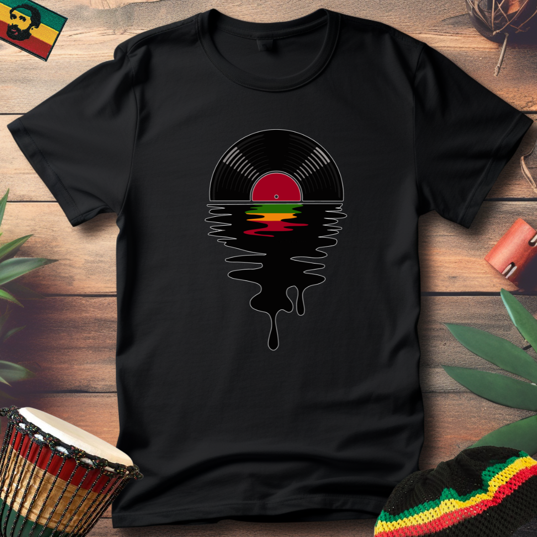 Melting Reggae Vinyl Record T-Shirt