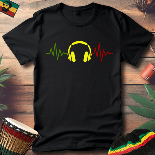 Headphone Reggae Waves T-Shirt