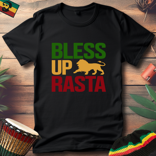 Bless Up Rasta Lion T-Shirt