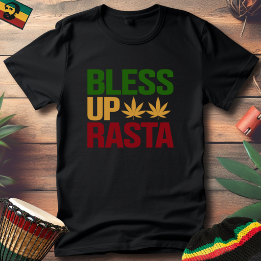 Bless Up Rasta Leaf T-Shirt