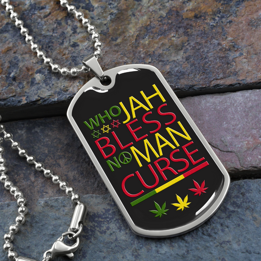 Who Jah Bless Military Necklace